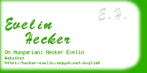 evelin hecker business card